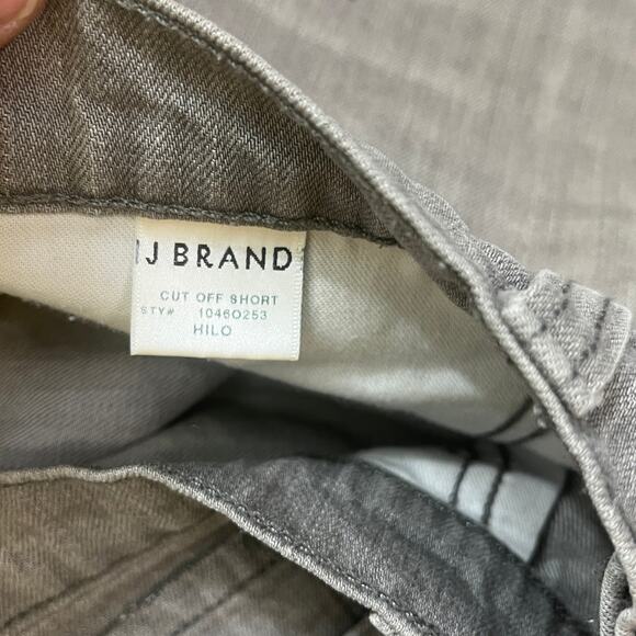J Brand Denim Cut Off Shorts Womens Size 28 Gray Distressed Frayed Hem Festival - Picture 6 of 11